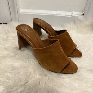 Vince Camuto Brown Suede Mules Size 11